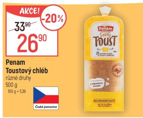 PENAM Toustový chléb