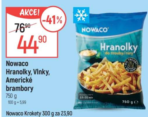 Nowaco Hranolky, Vlnky, Americké brambory