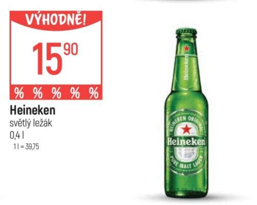Heineken světlý ležák,