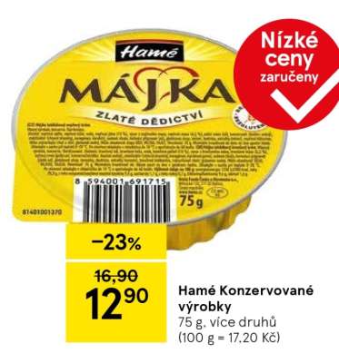 Hamé Konzervované výrobky