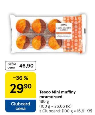 Tesco Mini muffiny mramorové
