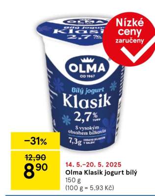 Olma Klasik jogurt bílý