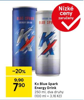 Kx Blue Spark Energy Drink