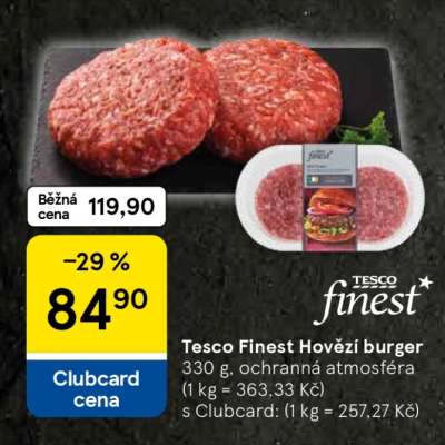 Tesco Finest Hovězí burger