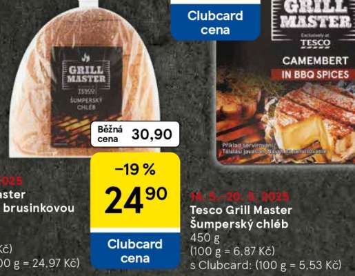 Tesco Grill Master Šumperský chléb
