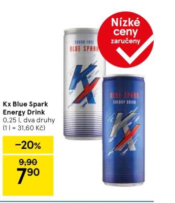 Kx Blue Spark Energy Drink