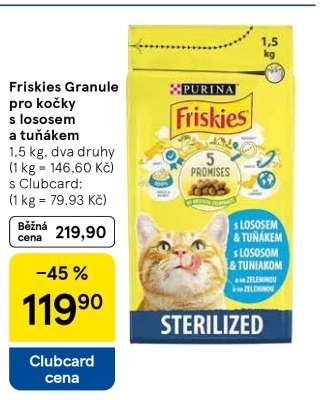 Friskies Granule pro kočky s lososem a tuňákem