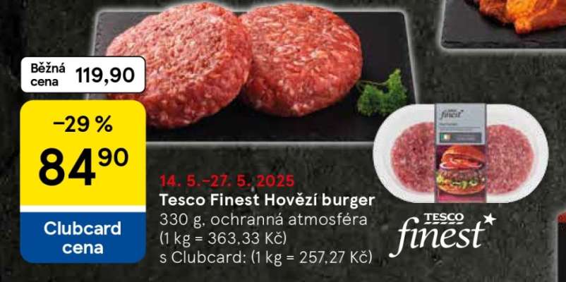 Tesco Finest Hovězí burger