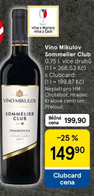Víno Mikulov Sommelier Club