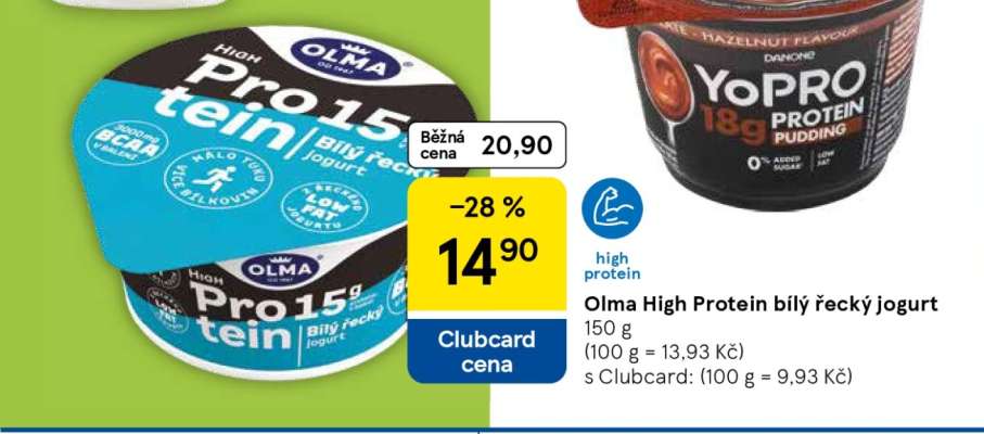 Olma High protein bílý řecký jogurt