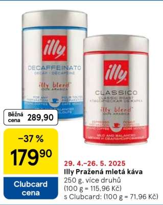 Illy Pražená mletá káva