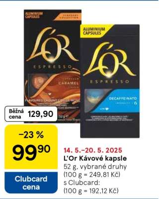L’OR kávové kapsle