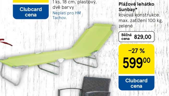 Plážové lehátko Sunbay