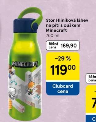 Stor Hliníková láhev na pití s ouškem Minecraft