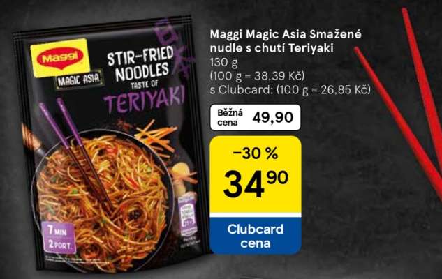 Maggi Magic Asia Smažené nudle s chutí Teriyaki