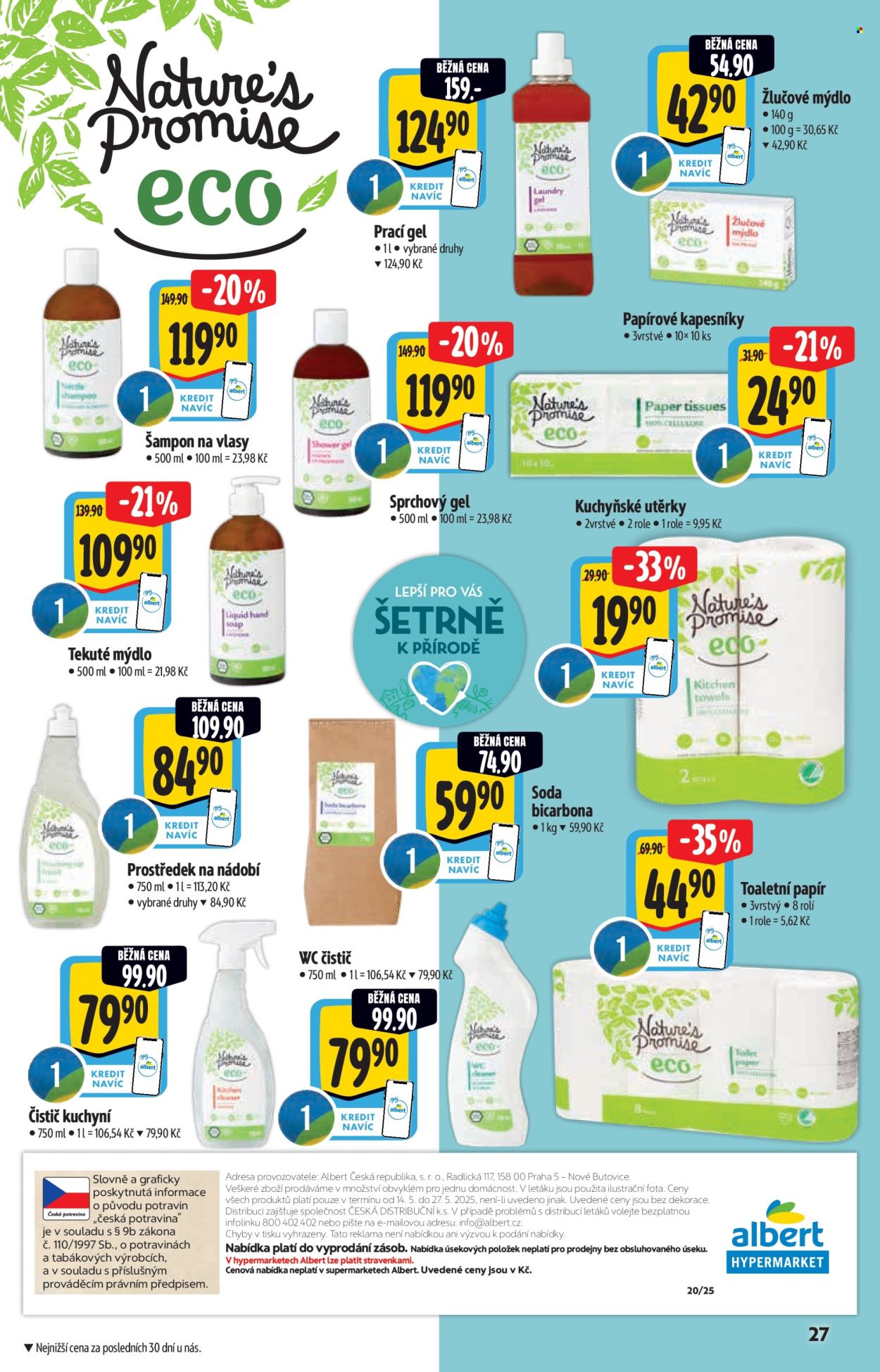 Leták Albert Hypermarket - 14.5.2025 - 27.5.2025. Strana 1