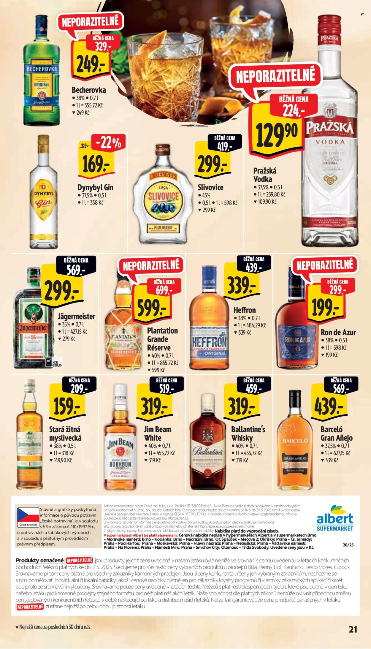 Leták Albert Supermarket - 14.5.2025 - 20.5.2025. Strana 1