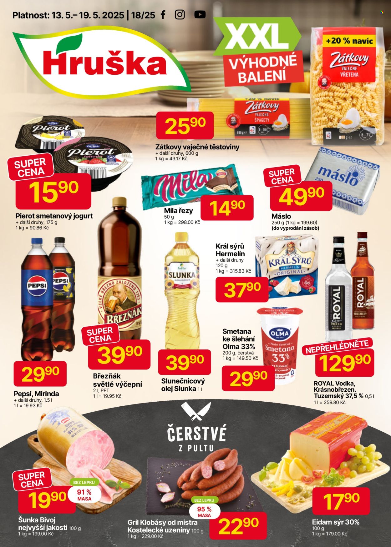 Leták Hruška - 13.5.2025 - 19.5.2025. Strana 1