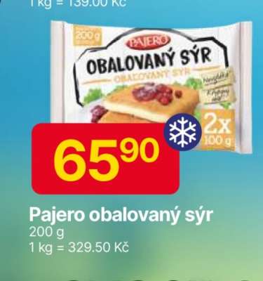 PAJERO Obalovaný sýr