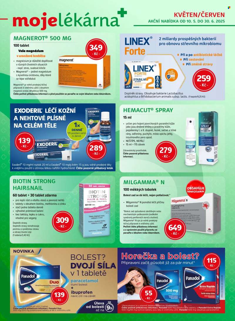 Leták mojelekarna.cz - 10.5.2025 - 30.6.2025.