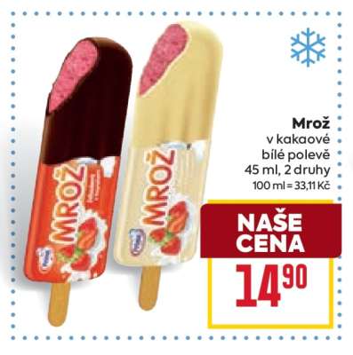 Mrož v kakaové, bílé polevě