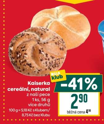Kaiserka cereální, natural