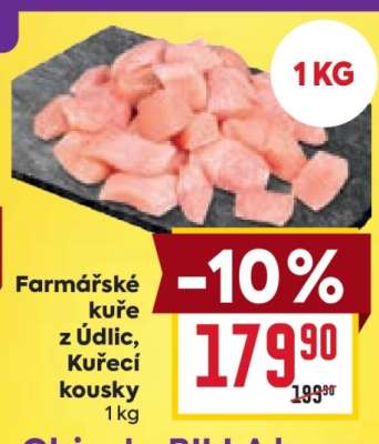 Farmářské kuře z Údlic, Kuřecí kousky