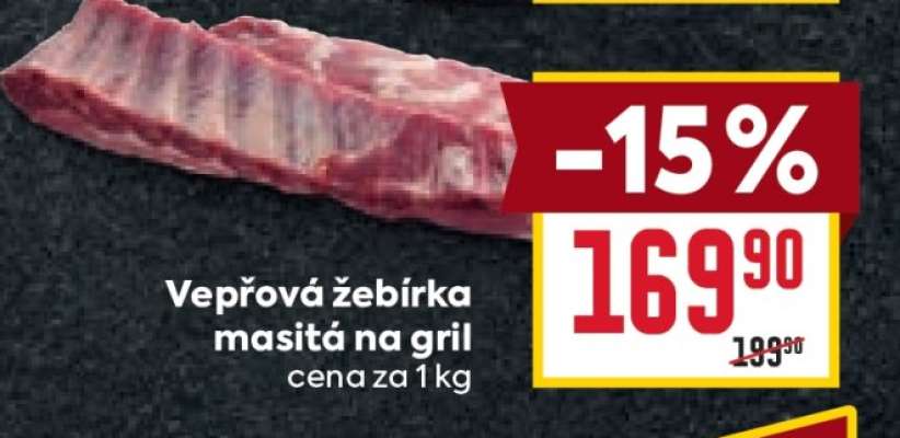 Vepřová žebírka masitá na gril