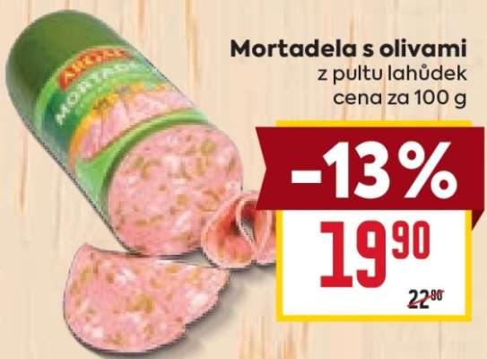 Mortadela s olivami
