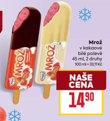 Mrož v kakaové, bílé polevě