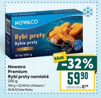 Nowaco Premium Rybí prsty nemleté