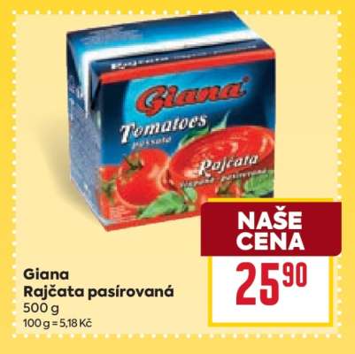 Giana Rajčata pasírovaná