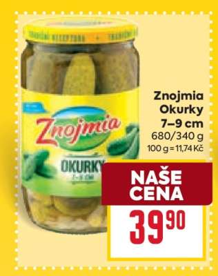 Znojmia Okurky 7–9 cm