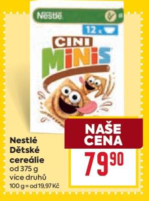 Nestlé Dětské cereálie