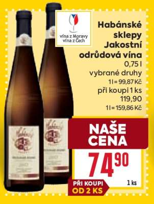 Habánské sklepy jakostní odrůdová vína