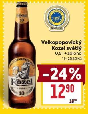Velkopopovický Kozel světlý