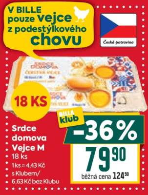 Srdce domova Vejce M 18 ks