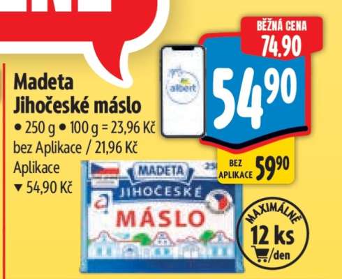 Madeta Jihočeské máslo