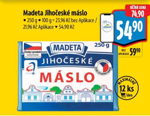 Madeta Jihočeské máslo