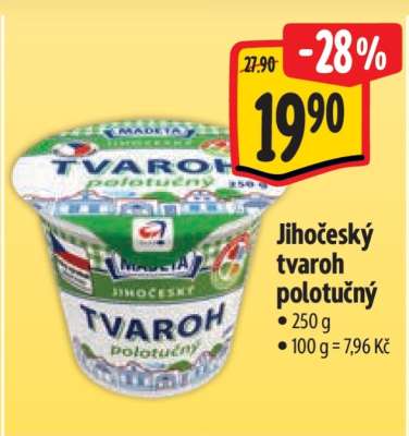 Jihočeský Tvaroh polotučný