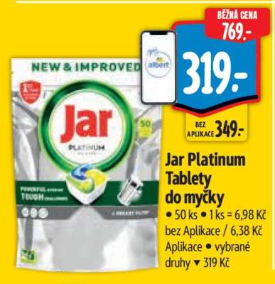 Jar Platinum tablety do myčky