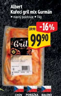 Albert Kuřecí GRIL MIX Gurmán