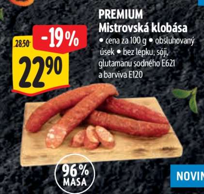 PREMIUM Mistrovská klobása**