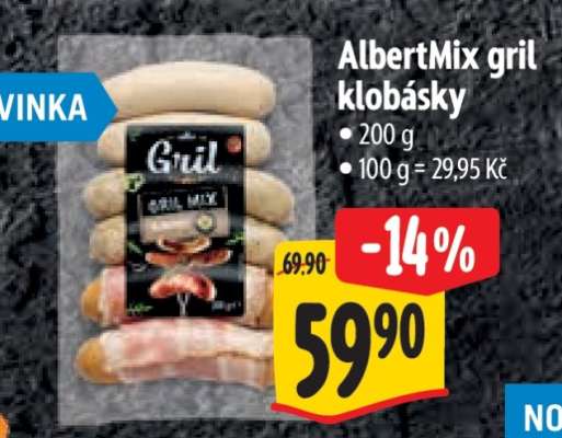 AlbertMix gril klobásky