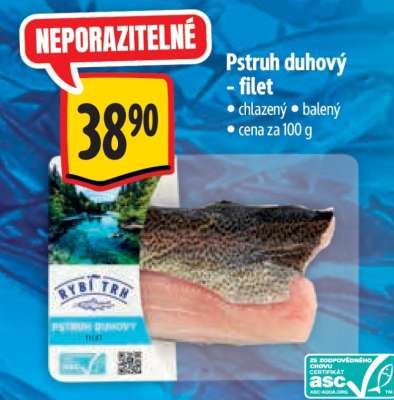 Pstruh duhový – filet
