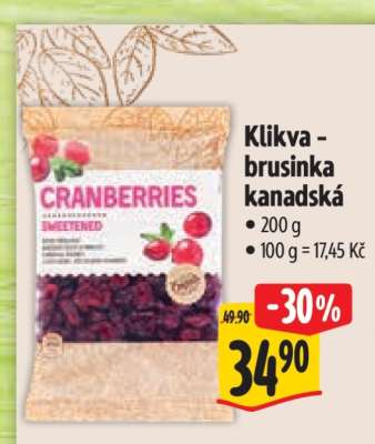Klikva - brusinka kanadská