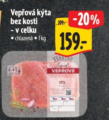 Vepřová kýta bez kosti – v celku