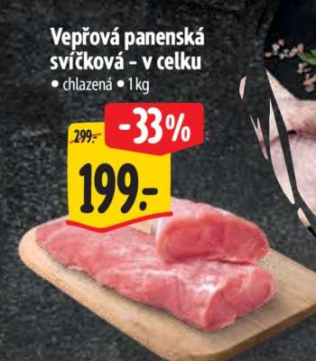 Vepřová panenská svíčková – v celku