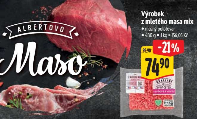 Výrobek z mletého masa – mix