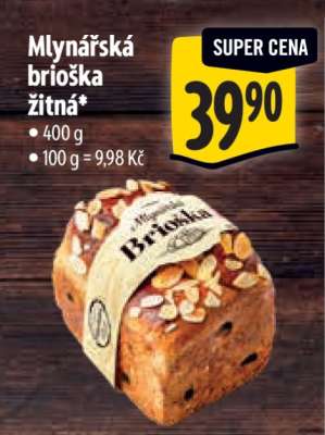 Mlynářská brioška žitná